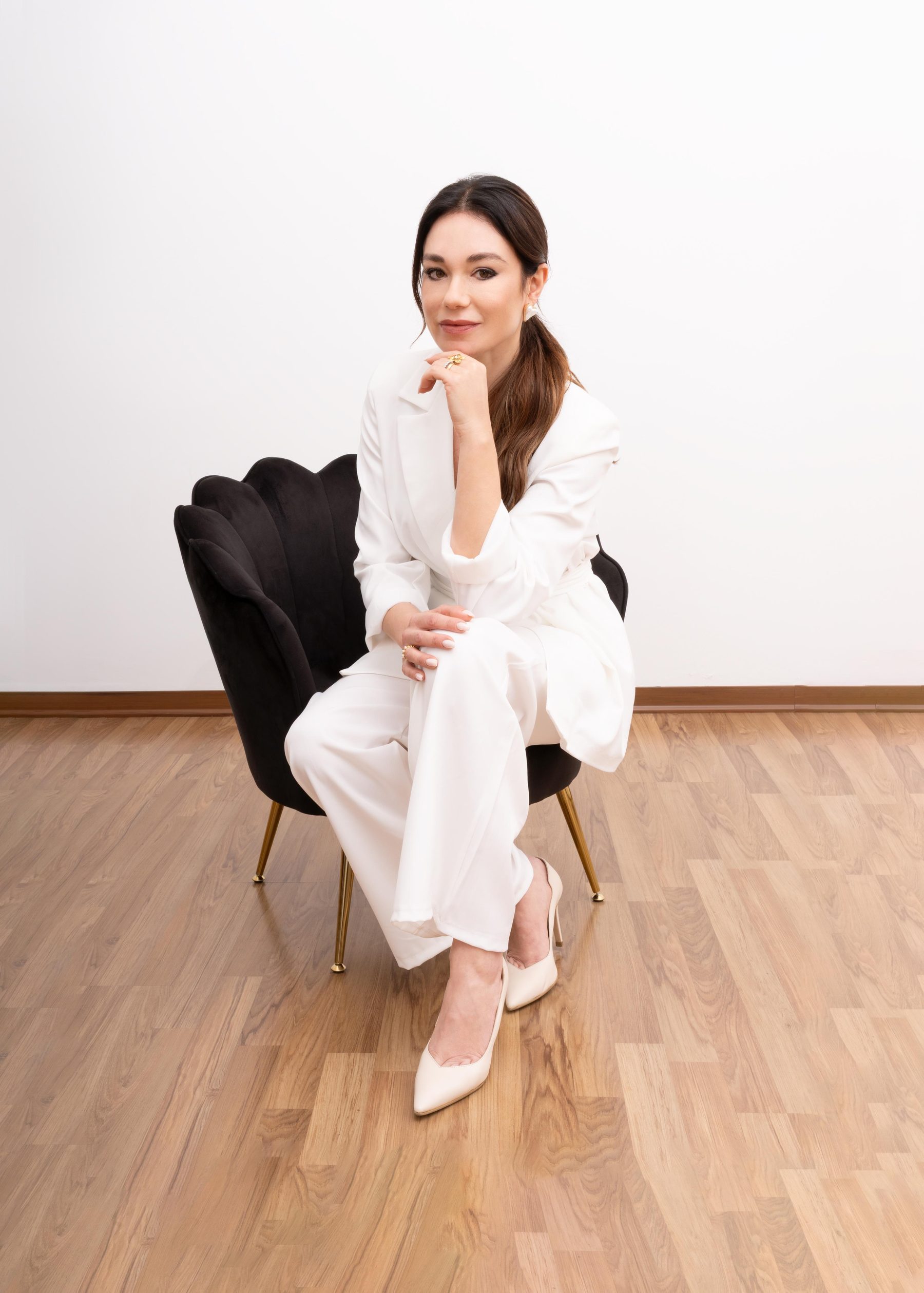 Portrait of Alessandra Villelli in white