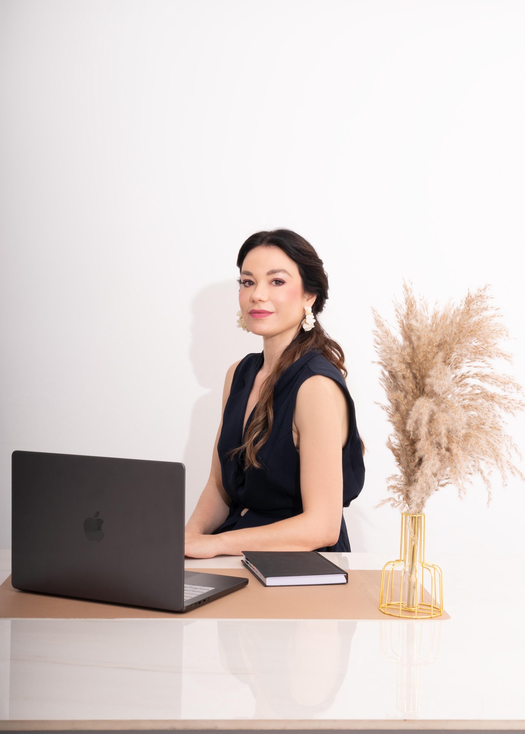 Alessandra Villelli at the studio desk