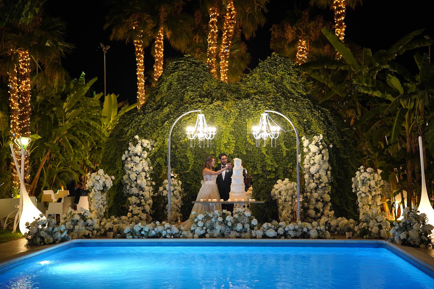 Poolside ceremony