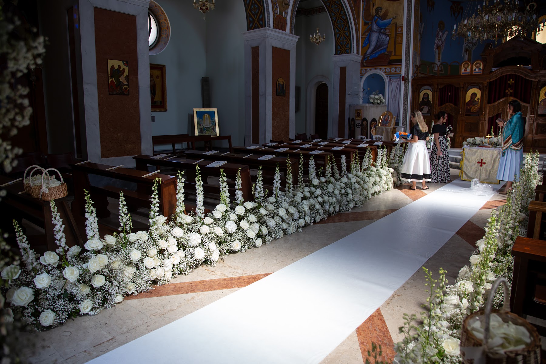 The nave realised for Biagio and Mena’s wedding