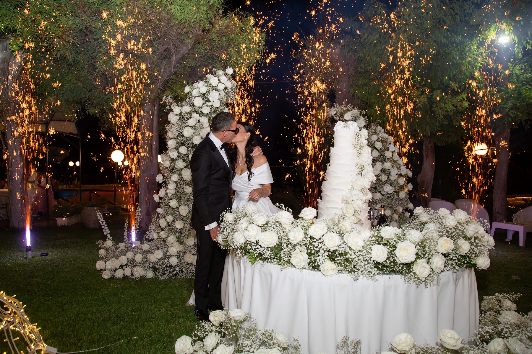 The cake realised for Biagio and Mena’s wedding