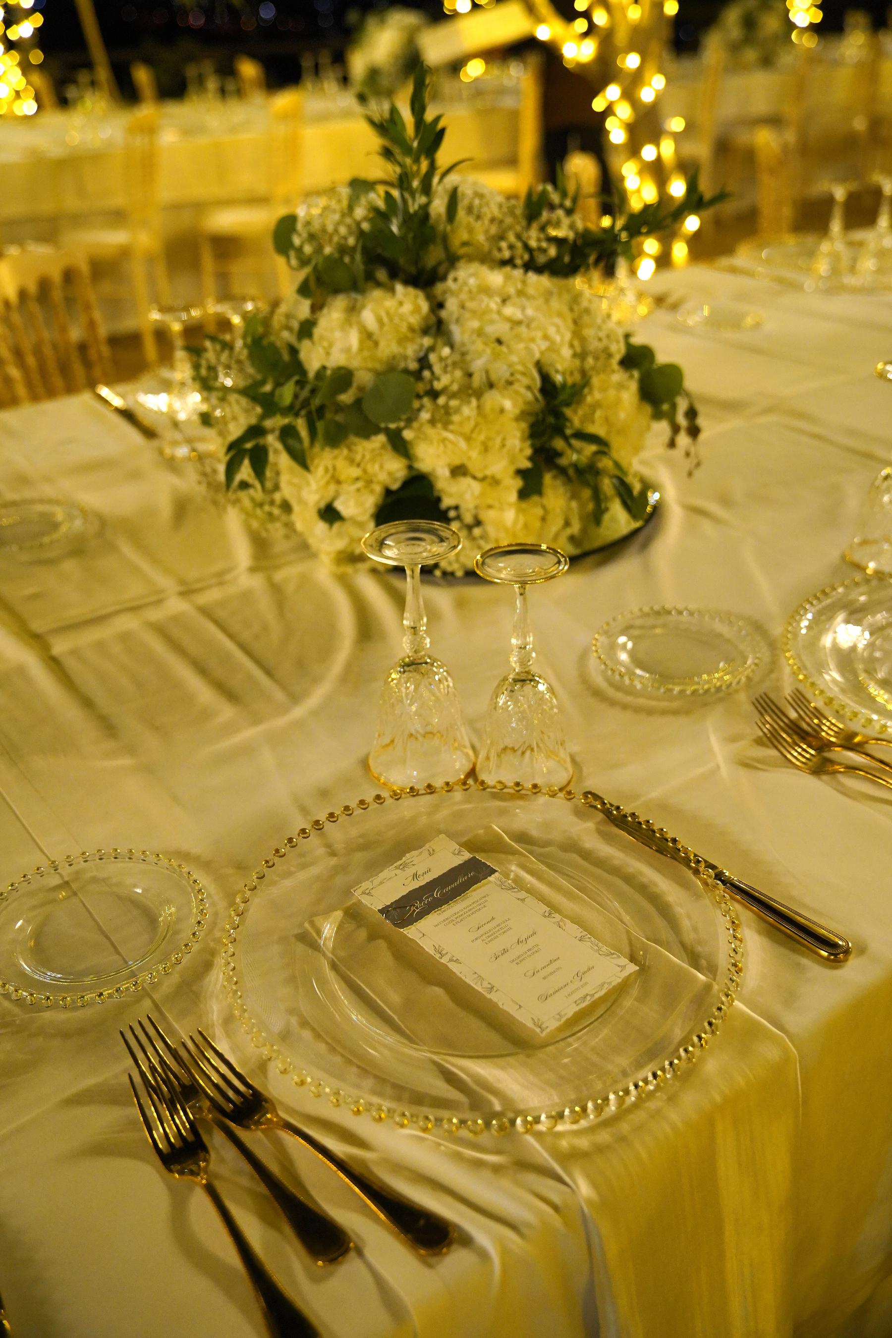 The ceremony aisle