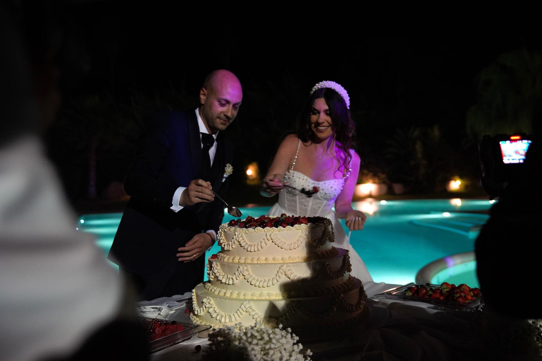 Cutting the cake